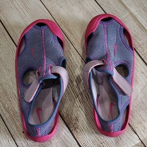Nike Pink and Blue Open-Toe Water shoes